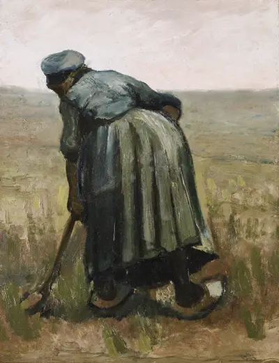 Peasant Woman Digging Vincent van Gogh